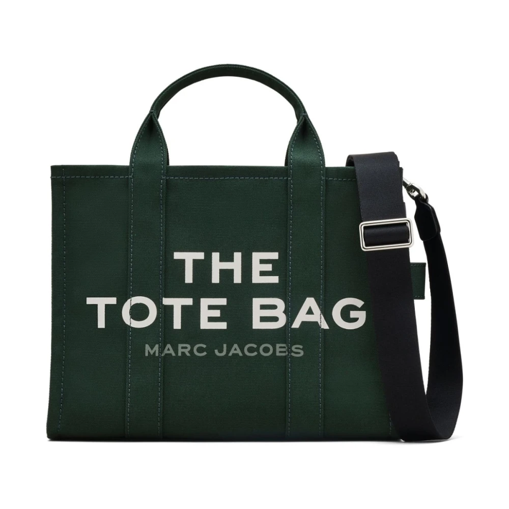 Grønn 'The Tote bag' med logo