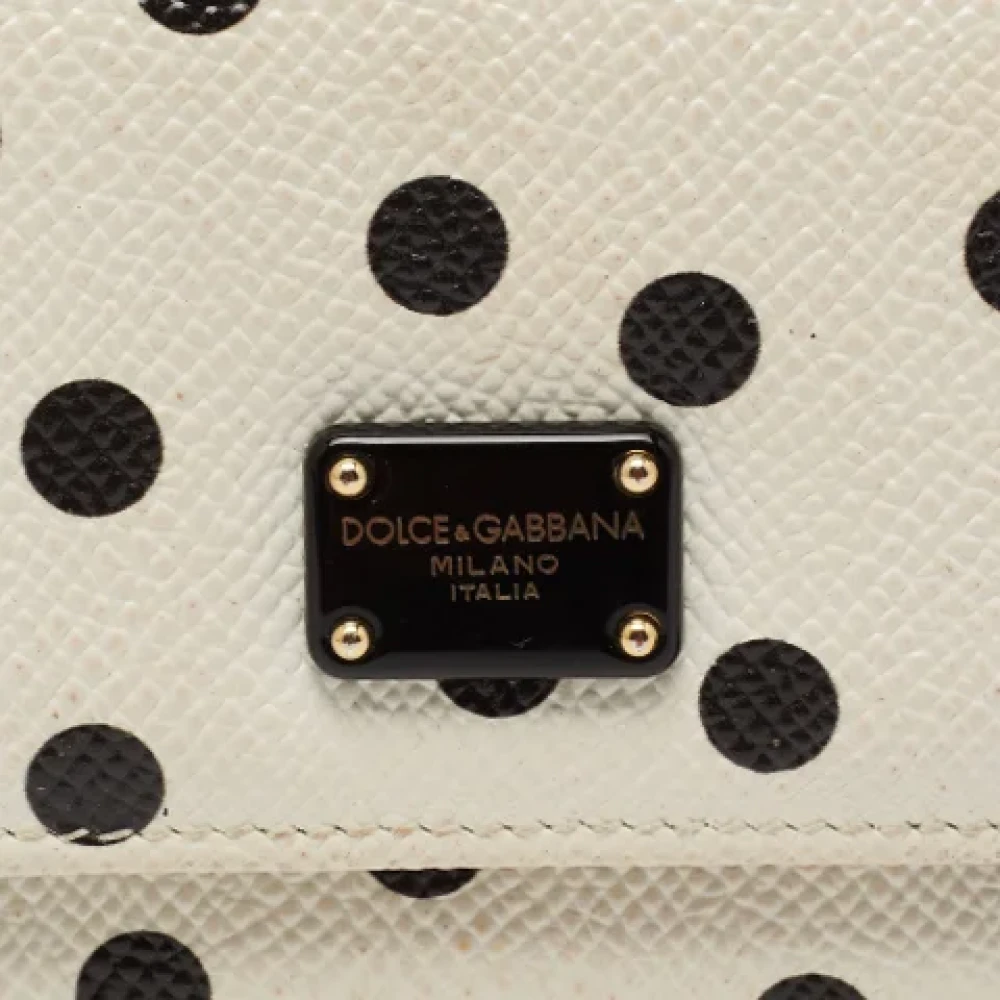 Dolce & Gabbana Pre-owned Leather wallets White Dames