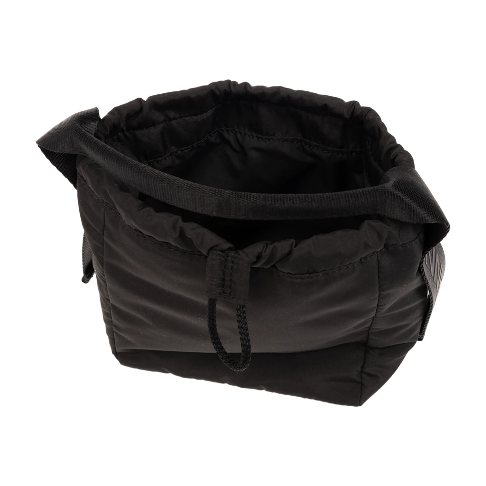 Ganni Handtas met logo Black Dames