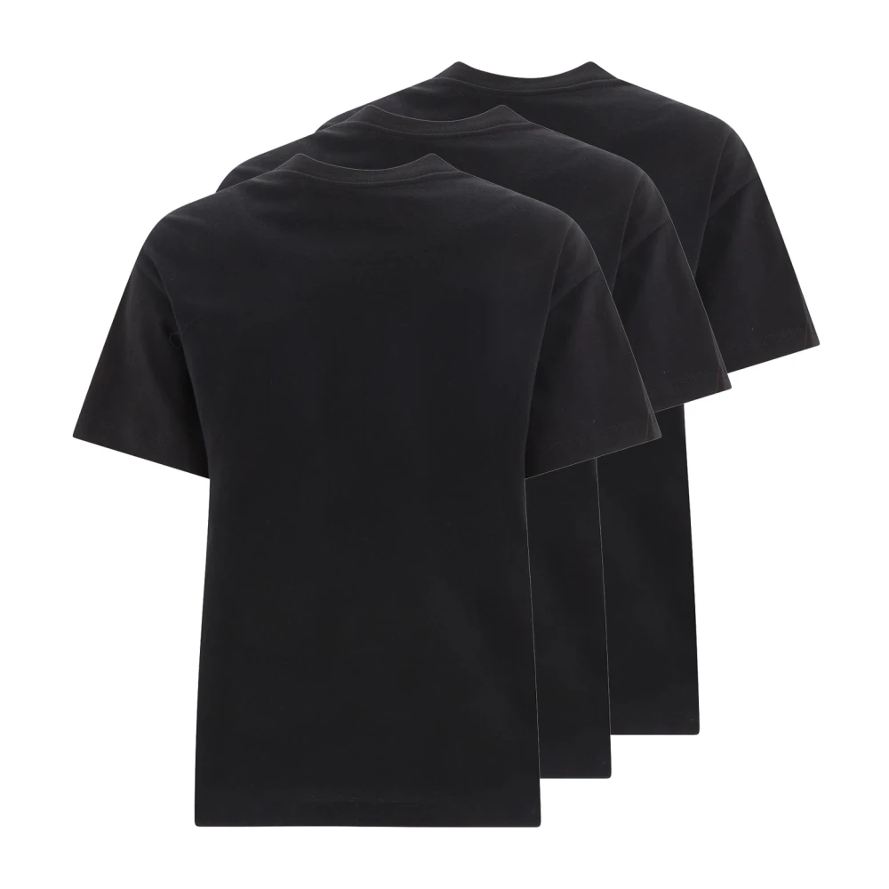 Jil Sander Set van drie biologisch katoenen T-shirts Black Heren