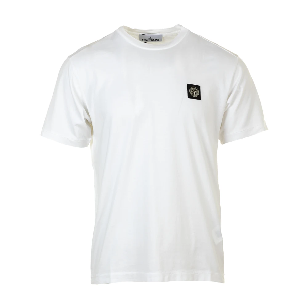 Stone Island Witte T-shirt en Polo Collectie White Heren