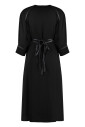 robe-chic-en-viscose-avec-details-en-cuir