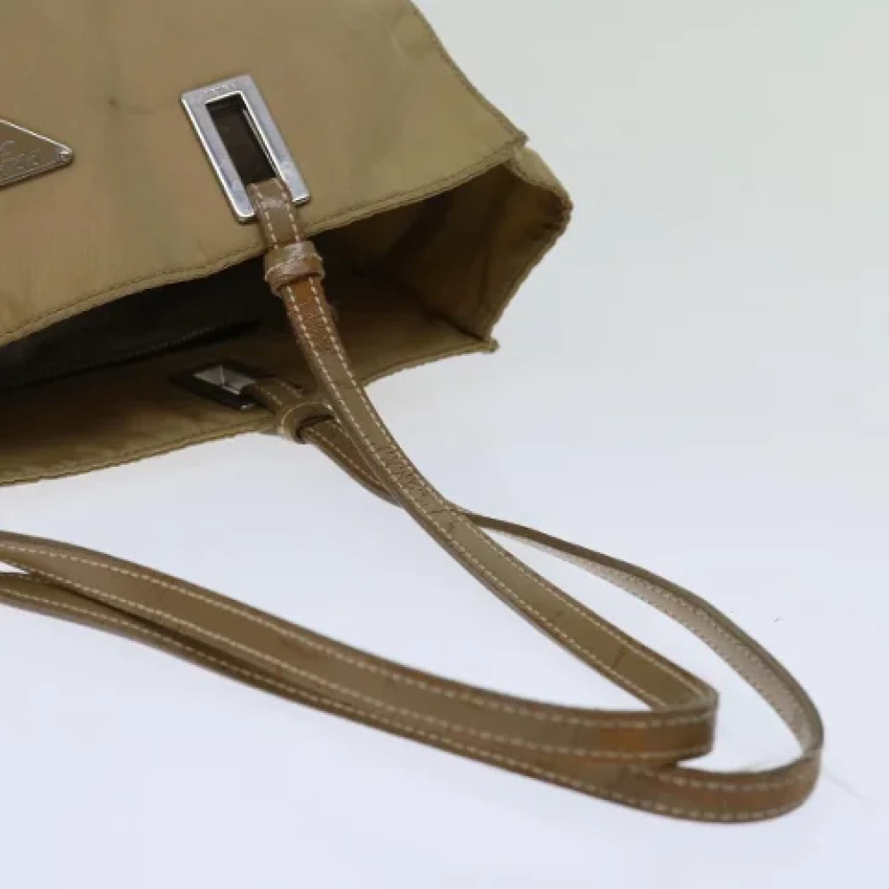 Prada Vintage Pre-owned Nylon totes Beige Dames