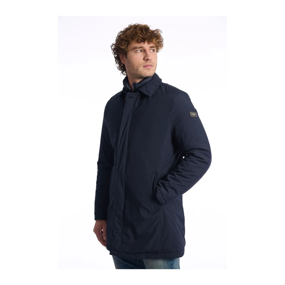Baldinini Dubbel-Borst Jas Tijdloze Elegantie Blue Heren