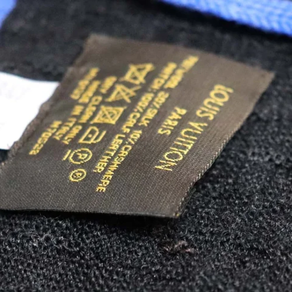 Louis Vuitton Vintage Pre-owned Fabric scarves Black Dames