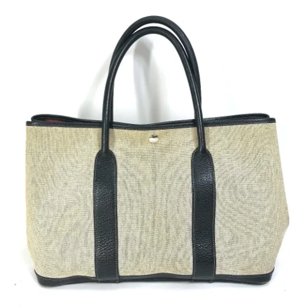 Hermès Vintage Pre-owned Fabric handbags Gray Dames