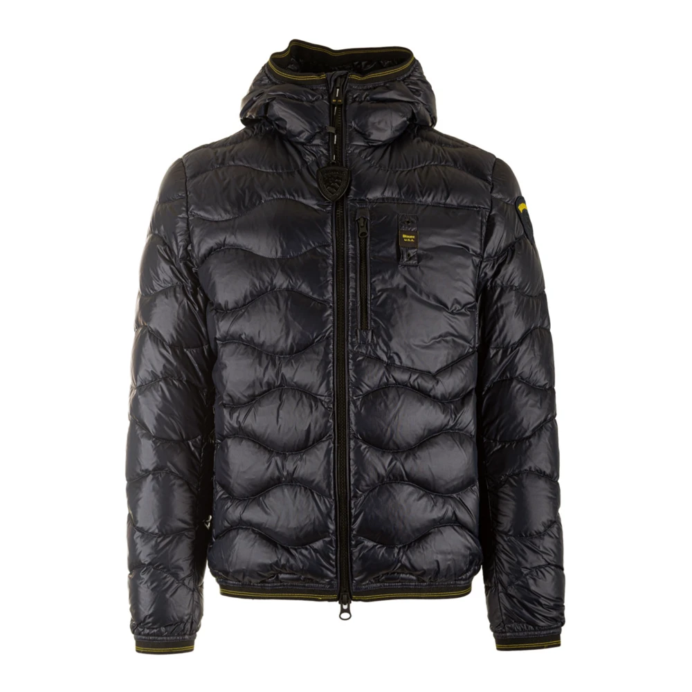 Blauer Donsjas Black Heren