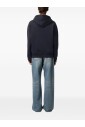 sweat-a-capuche-en-boucle-lourde-bleu