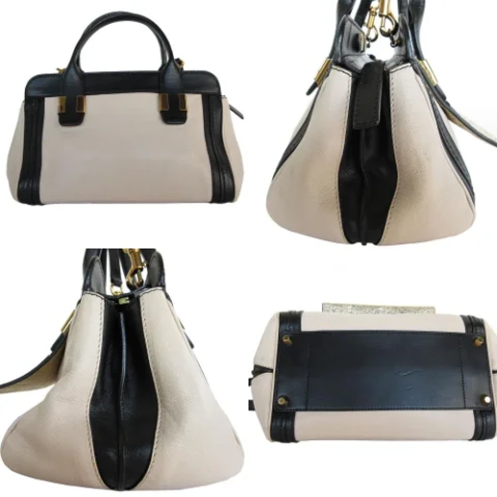 Chloé Pre-owned Leather handbags Beige Dames