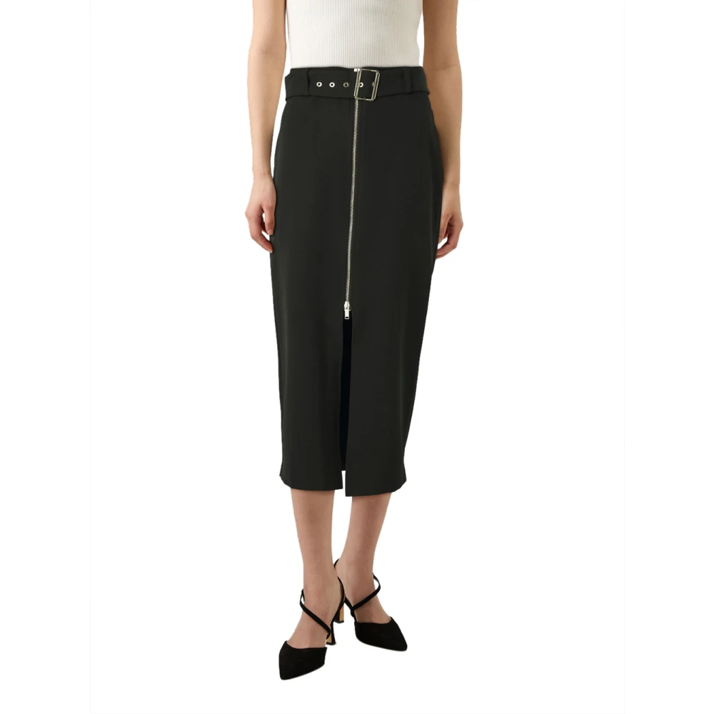 Liu Jo Zwarte Rok met Rits en Riem Black Dames
