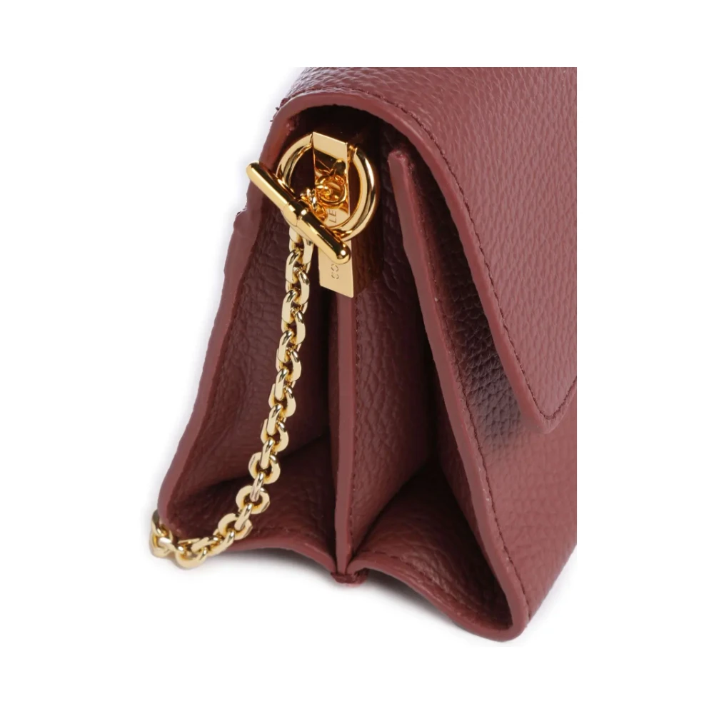 Coccinelle Bruine leren crossbodytas Brown Dames