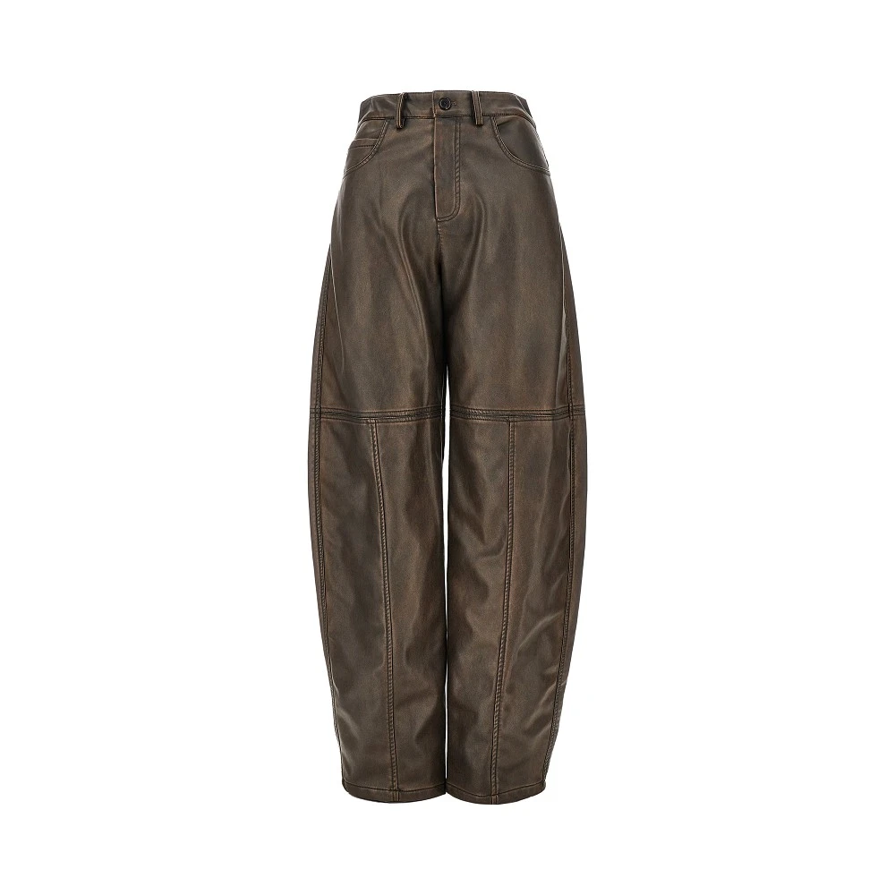 Pinko Donna Marrone Pantaloni, M, New,