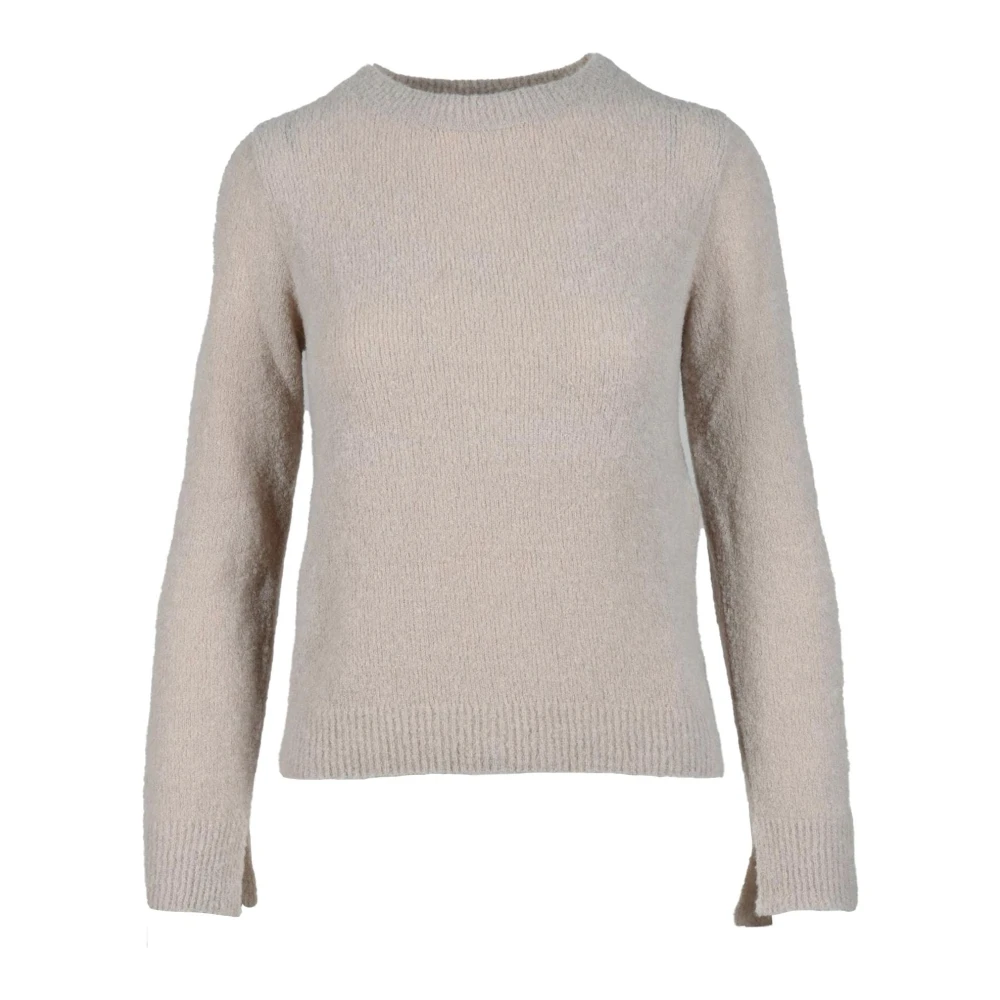 Marella Monochrome Gebreide Trui Beige Dames