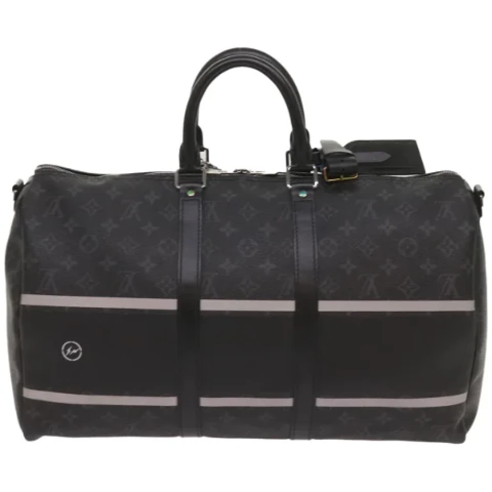 Louis Vuitton Vintage Pre-owned Canvas travel-bags Black Dames