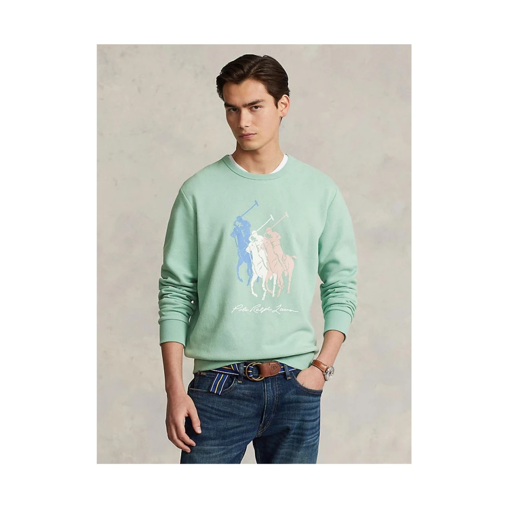 Ralph Lauren Stijlvol T-shirt voor Mannen Green Heren