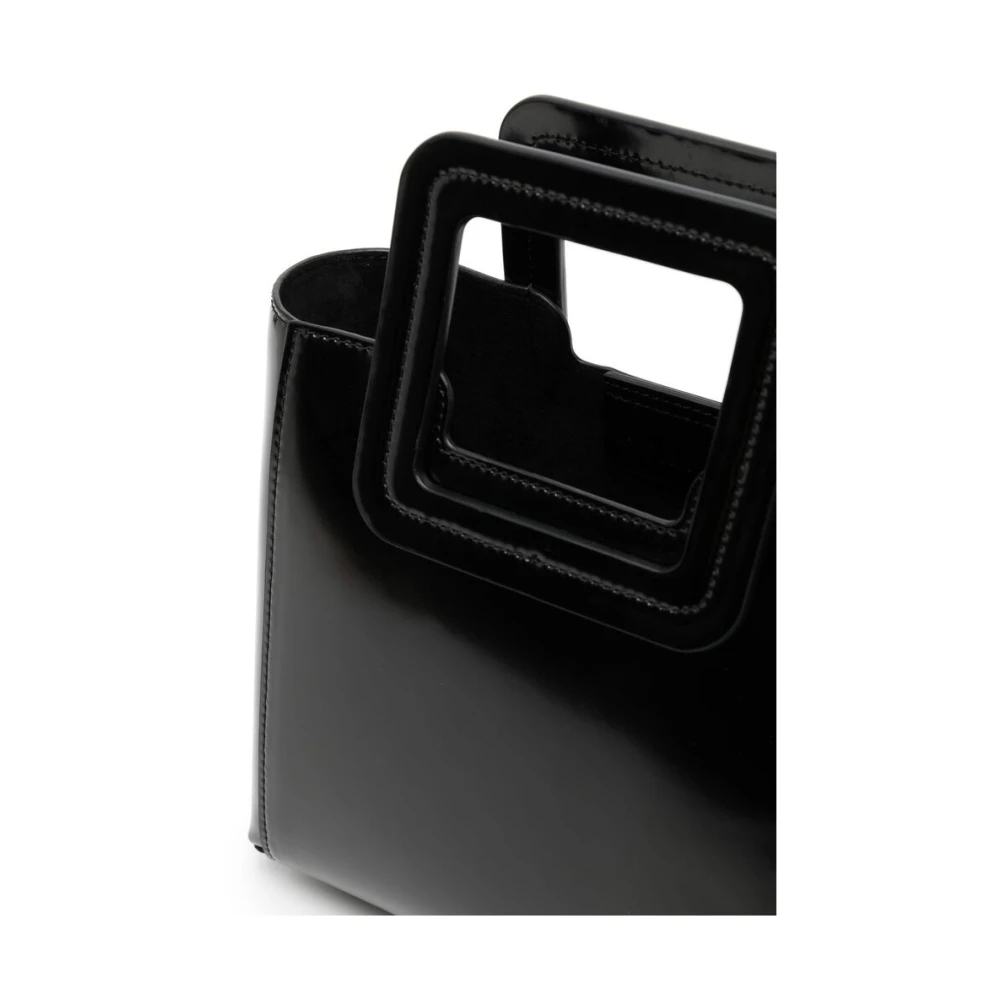 Staud Zwarte Kalfsleren Schoudertas Black Dames