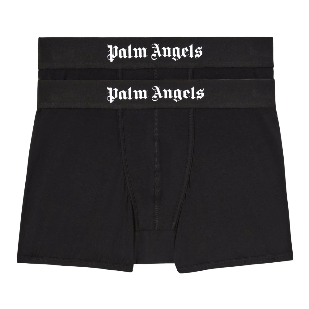 Palm Angels Zwarte Boxershorts Bipack Black Heren