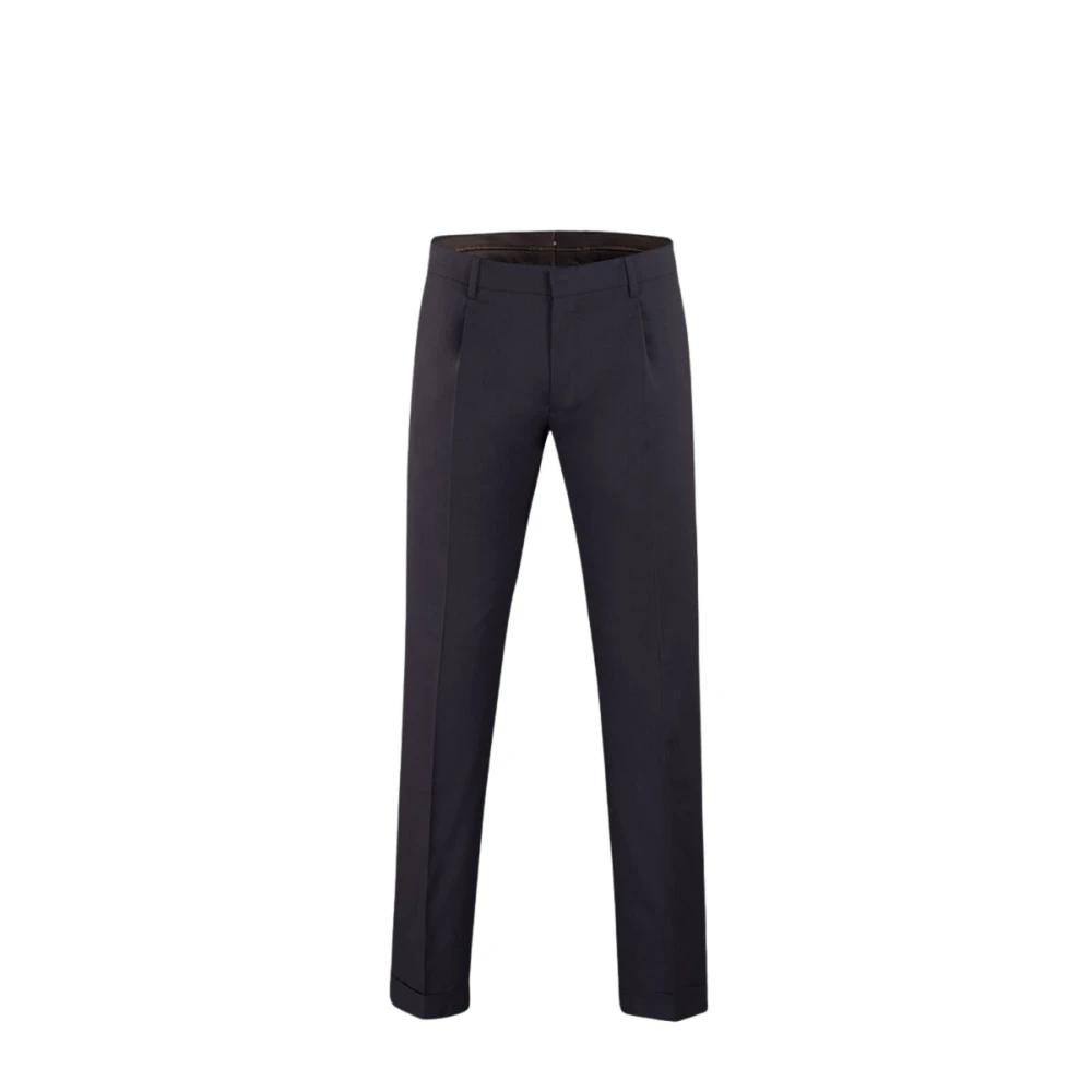 Moorer Men's Blue Suit Trousers, L, Montale-Slw