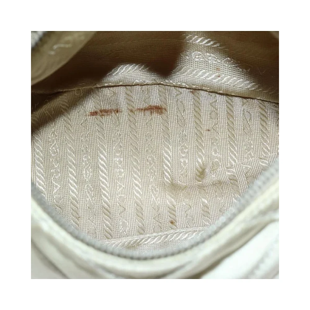 Prada Vintage Pre-owned Nylon prada-bags Beige Dames