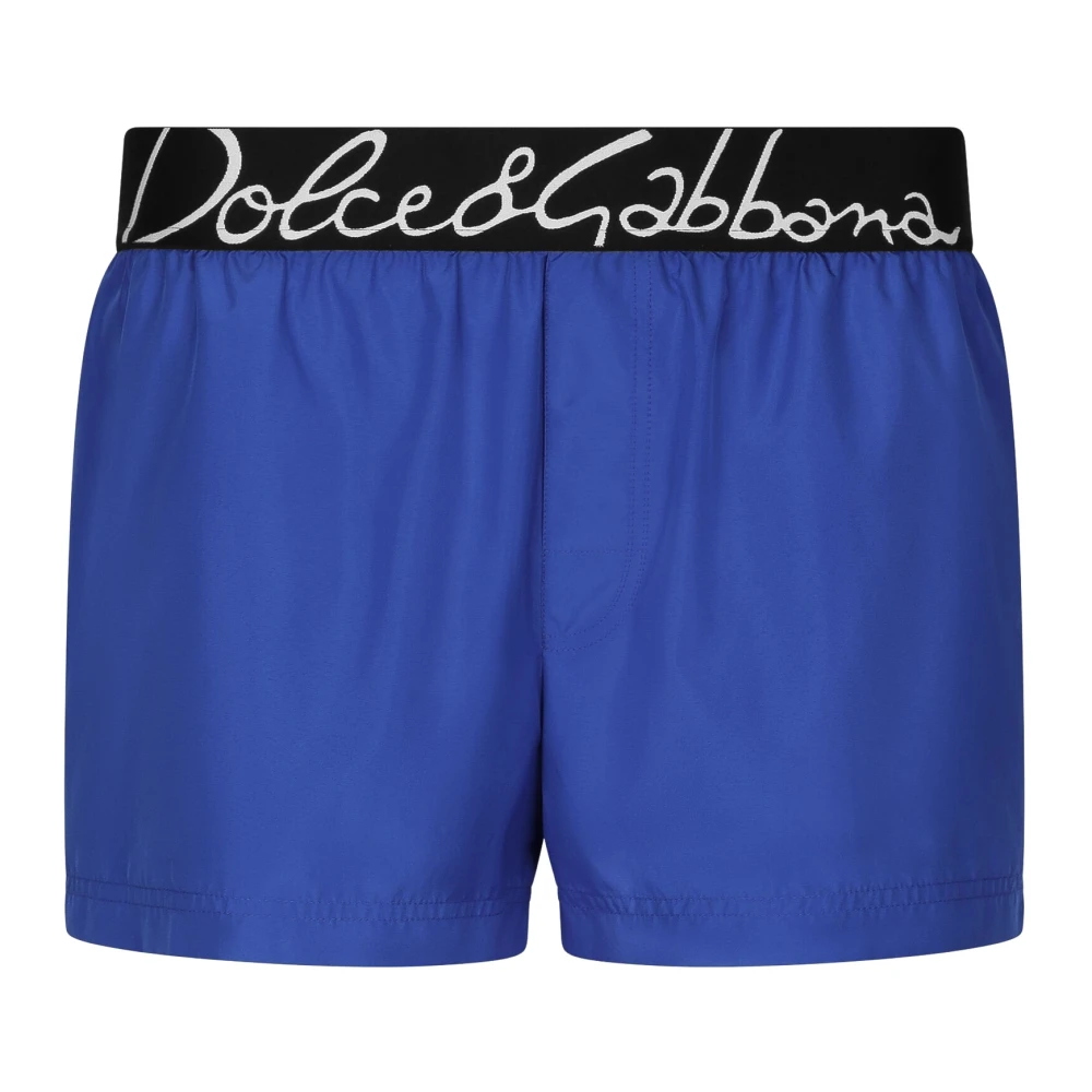 Dolce & Gabbana Blauwe zee kleding met logo Blue Heren