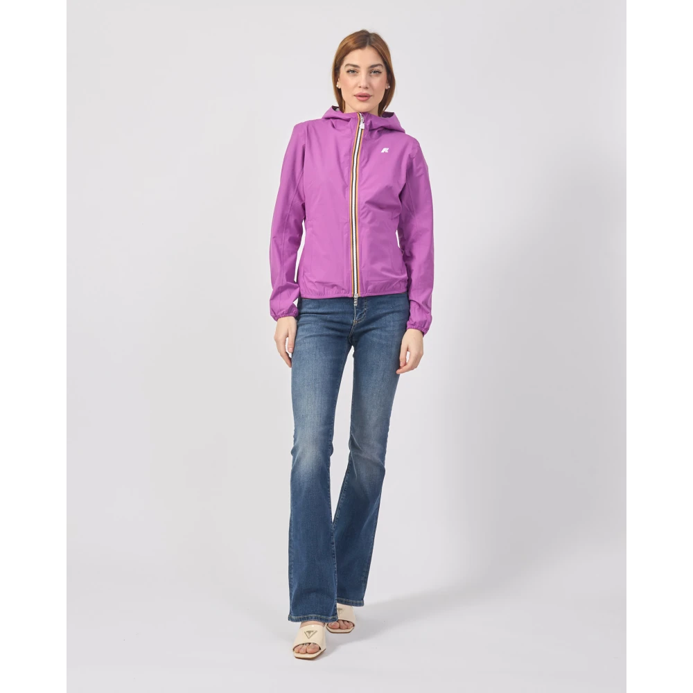 K-way Paarse Korte Jas Lily Purple Dames