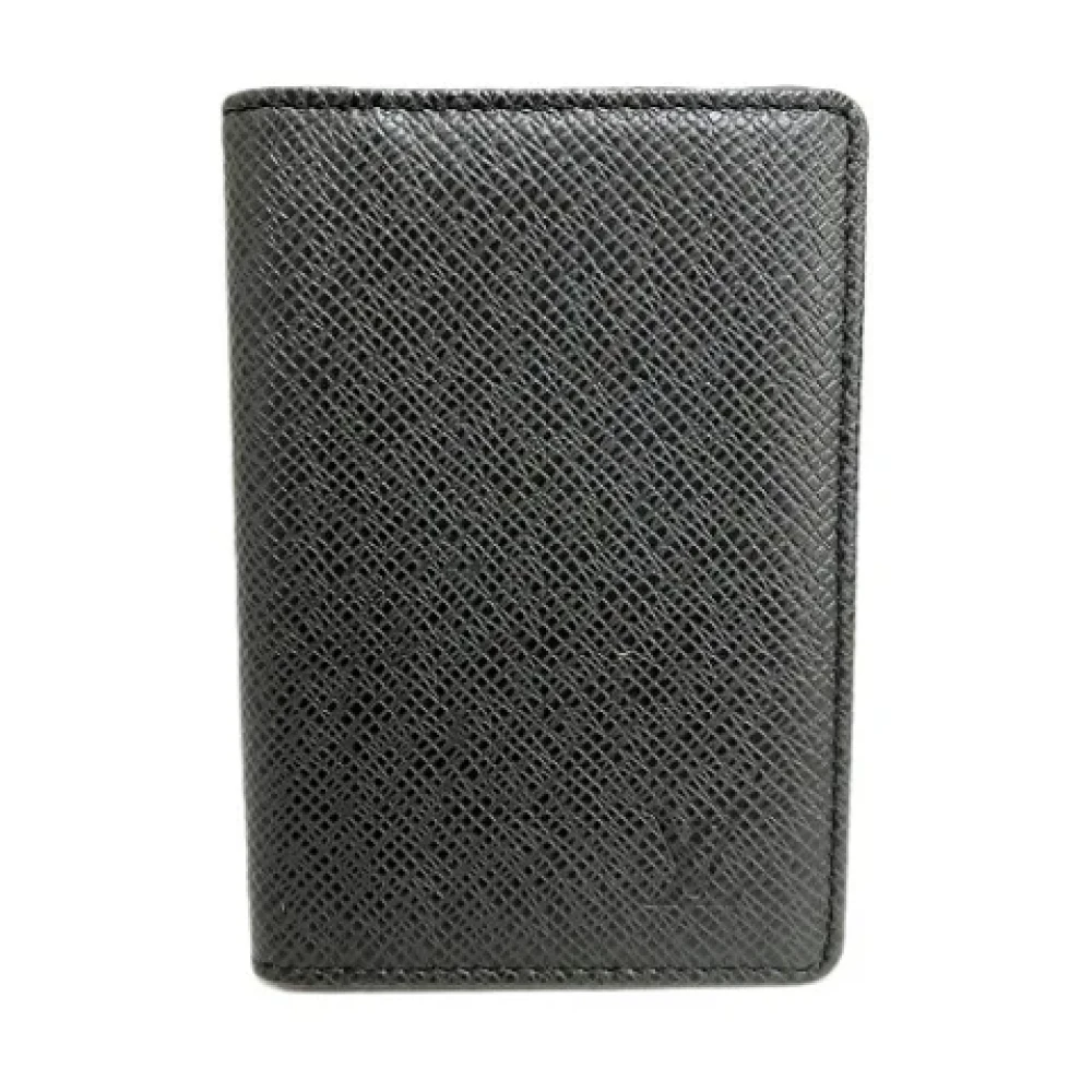 Louis Vuitton Vintage Pre-owned Leather wallets Black Heren