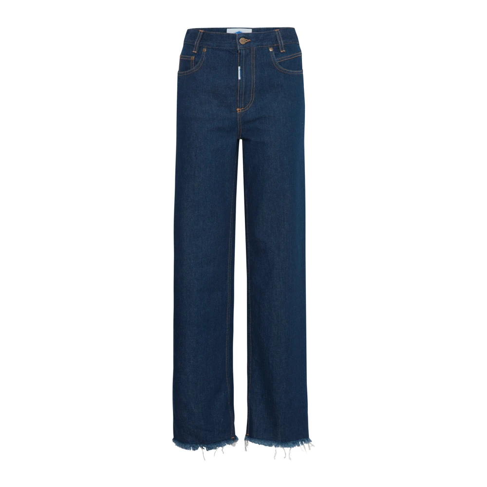 Ball Rinse Wash Straight-Leg Jeans Blue Dames