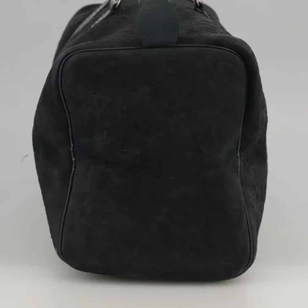 Dior Vintage Pre-owned Canvas handbags Black Dames