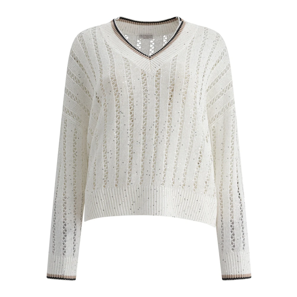 Knitwear > V-neck Knitwear - - Brunello Cucinelli - Modalova
