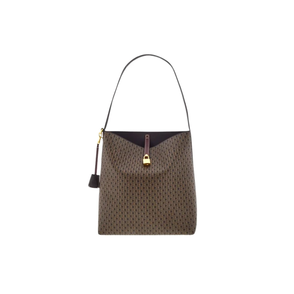 Carolina Herrera Vergrendelde Hobo Matryoshka Tas Brown Dames