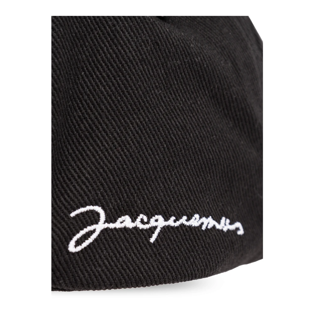 Jacquemus Baseballpet met logo Black Unisex