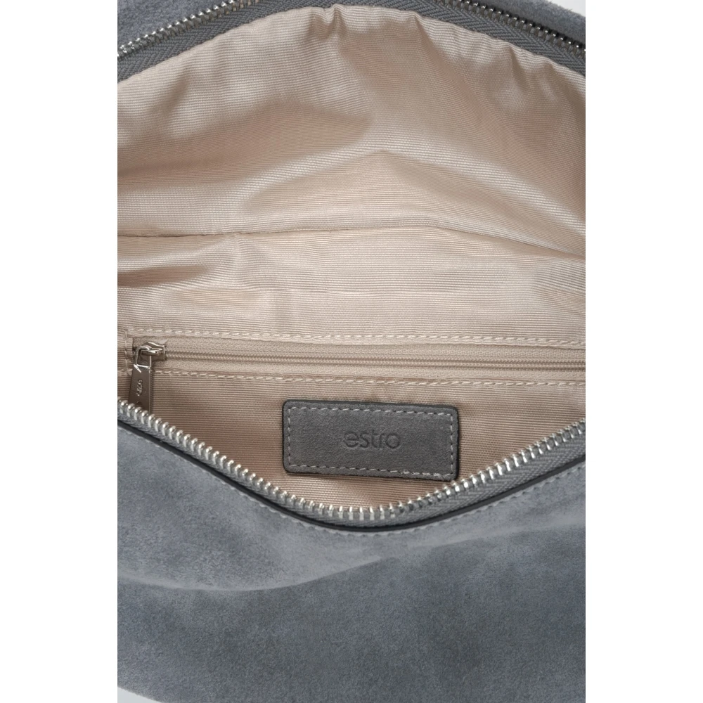 Estro Grijze Heuptas voor mannen gemaakt van natuurlijk fluweel Gray Heren