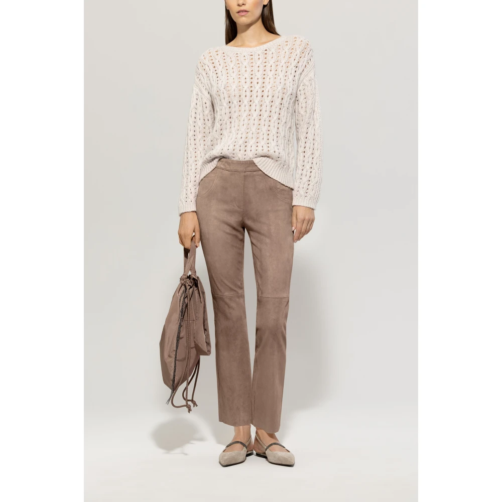LUISA CERANO Luxe Kabeltrui Beige Dames