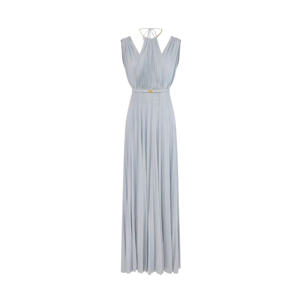 Elisabetta Franchi Blue Gowns, Female, M, Red Carpet Dress