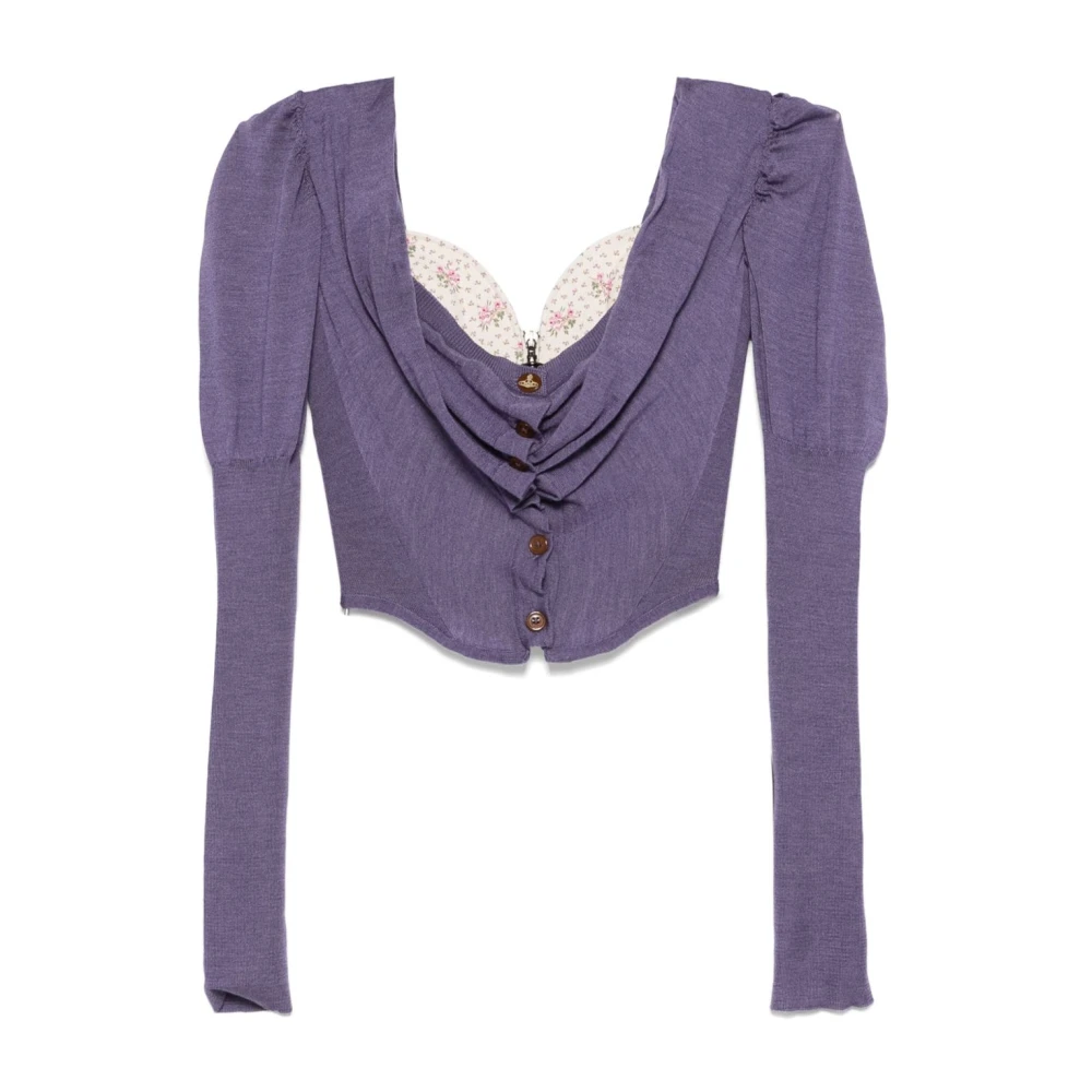 Vivienne Westwood Bloemenprint Lavendel Paarse Top Purple Dames