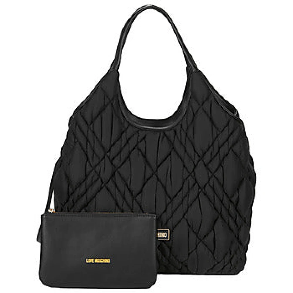 Love Moschino Stijlvolle Schoudertas Zwart Black Dames