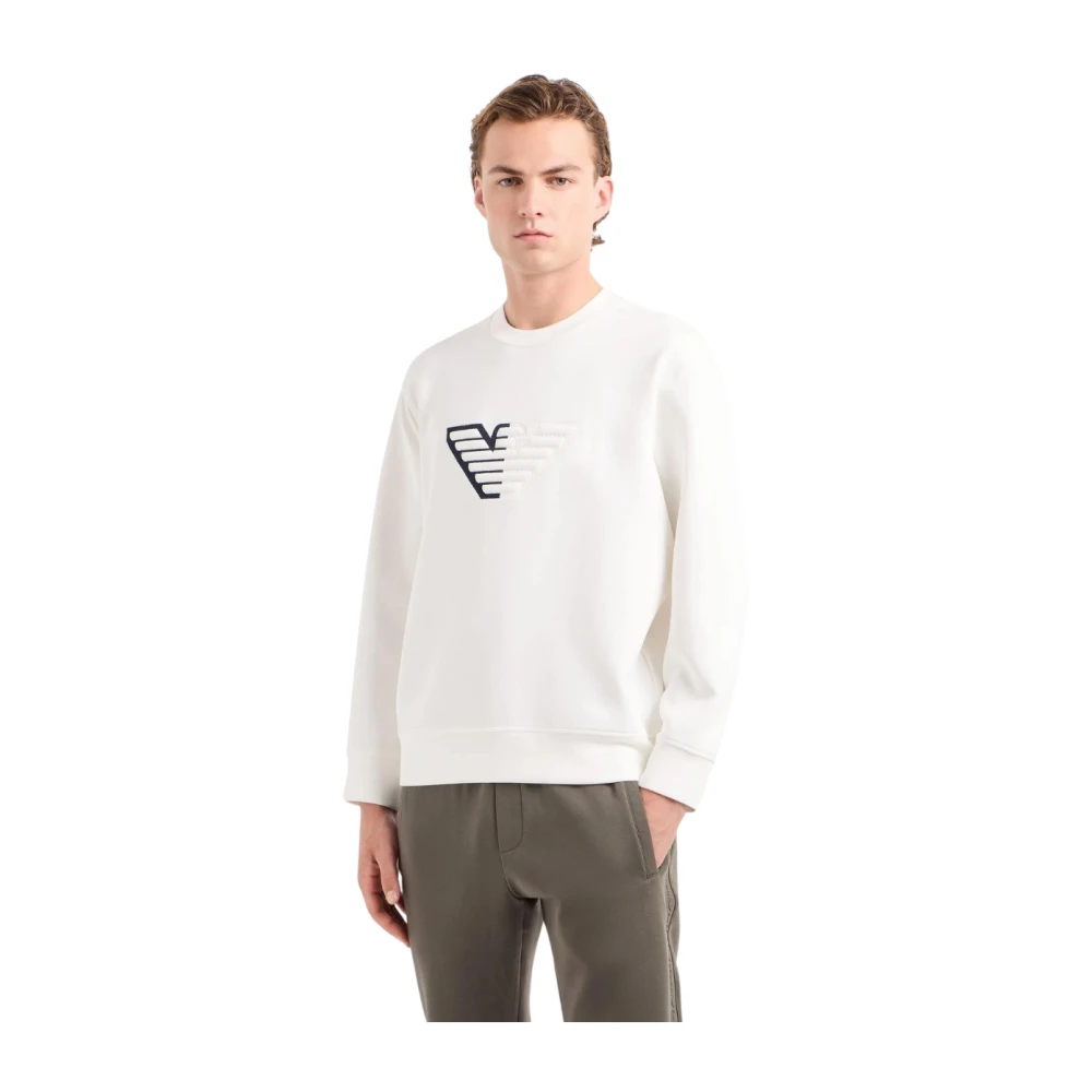 Emporio Armani Crewneck Sweatshirt White Heren