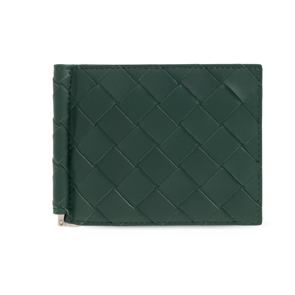 Bottega Veneta Läder bifold plånbok Green, Herr
