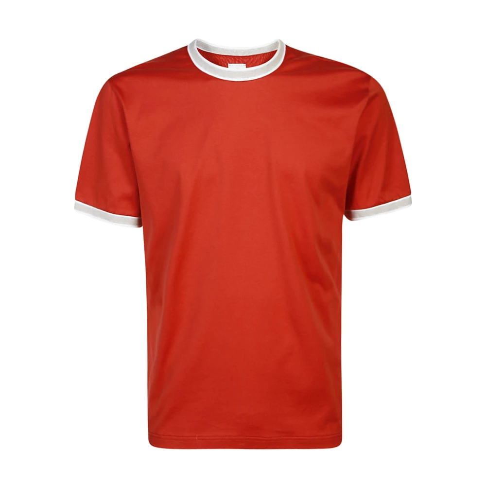 Eleventy T-Shirts Red Heren