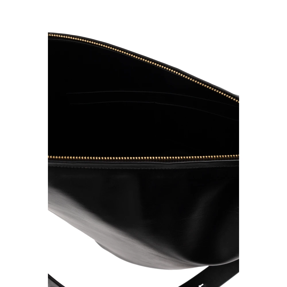 Jil Sander Schoudertas Moon Medium Black Dames