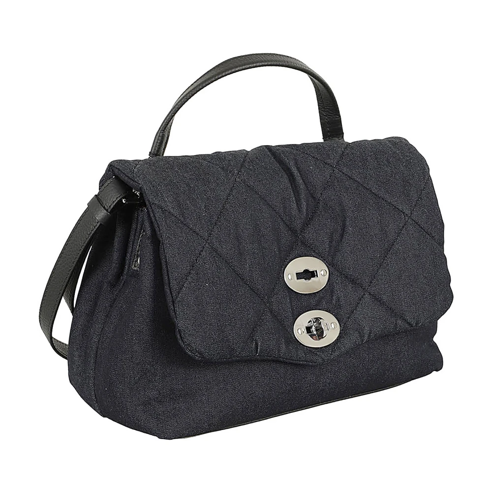 Zanellato Denim Padded Postina Tas Blue Dames