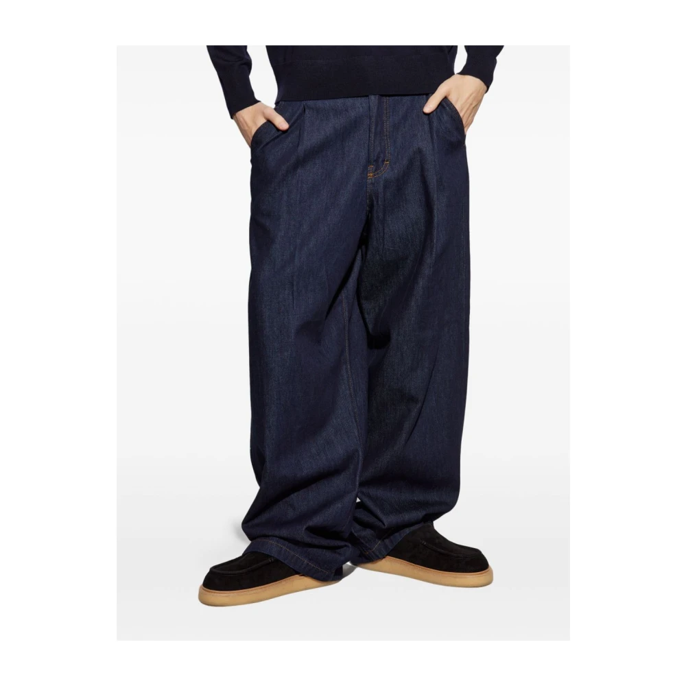 Dries Van Noten Blauwe Jeans voor Mannen Blue Heren