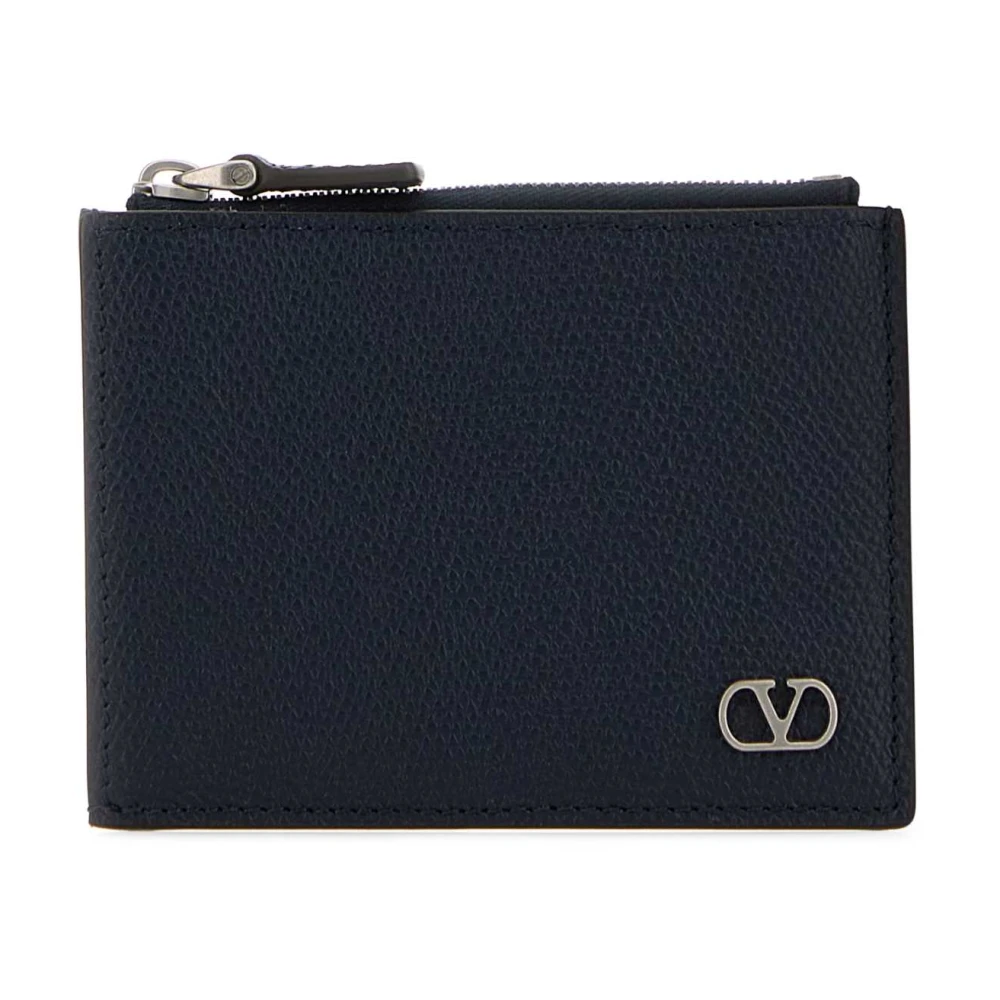 Valentino Garavani Men's Blue Wallets & Cardholders, One Size, Leather Coin Purse