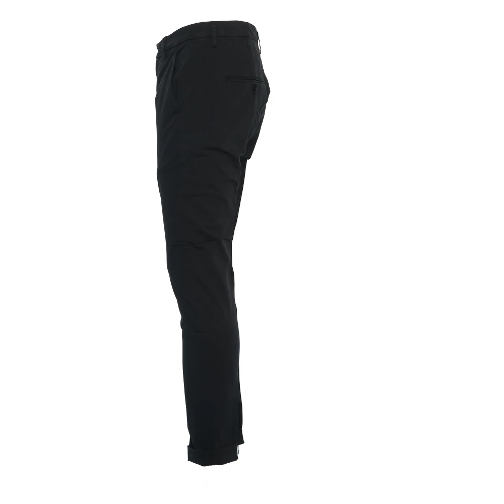 Dondup Elegante Zwarte Chino Broek Black Heren