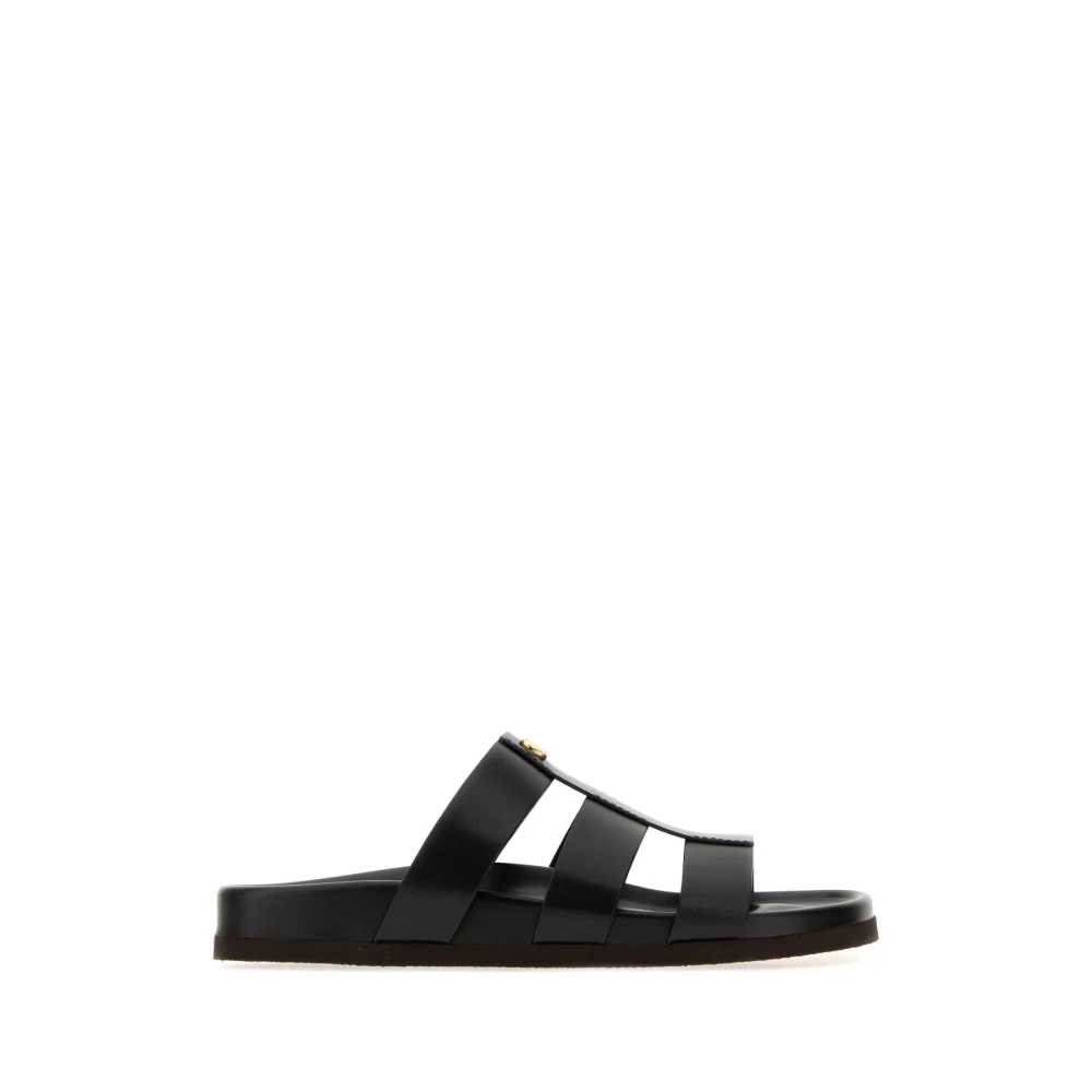 Valentino Garavani , Sliders, Male, Black, 9 Uk, Studshield Slide Sandal