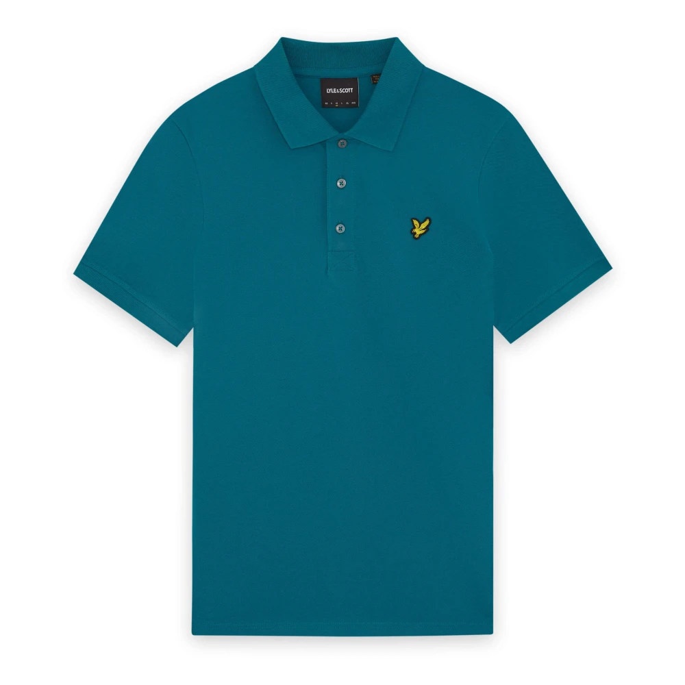 Lyle & Scott Uomo Bleu Polo Plain - Immagine 2