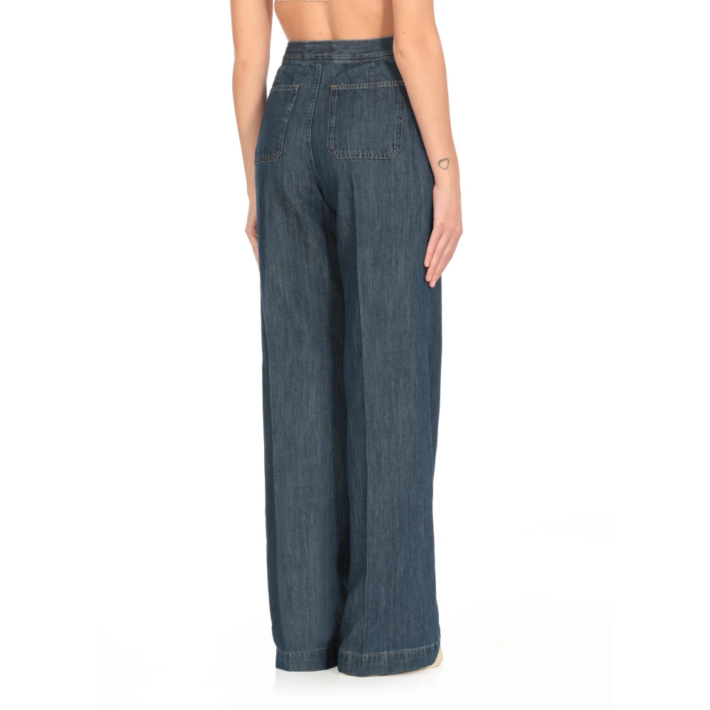 Ralph Lauren Blauwe broek Blue Dames