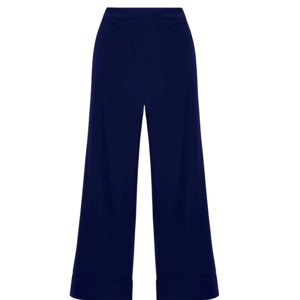 Maliparmi Blauwe Stijlvolle Broek Blue Dames