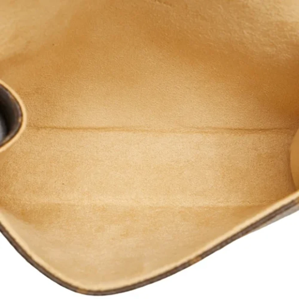 Louis Vuitton Vintage Pre-owned Plastic crossbody-bags Brown Dames