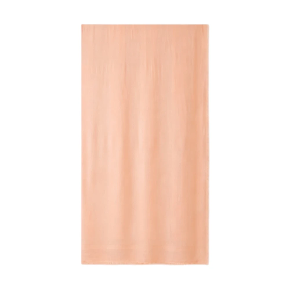 Elisabetta Franchi Vrouw Roze Accessoires Dames, One Size, Viscose En Modal Foulard Sjaal Met Jacquard Strepen